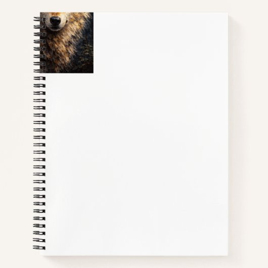 Silver Timber | Art de la faune Wolf | Cahier (Devant)