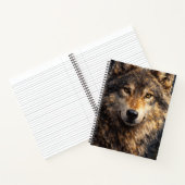 Silver Timber | Art de la faune Wolf | Cahier (Intérieur)