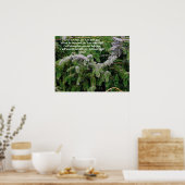 Silver Tip Fir Tree Isaiah 41:10 Afdruk Poster (Keuken)