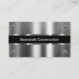 Silver Tone Metallic Constructie Visitekaartjes