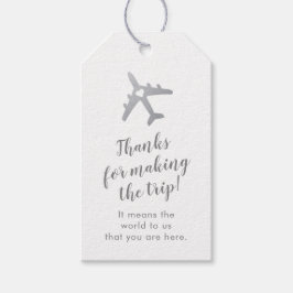 Silver Travel Theme Airplane Destination Wedding Cadeaulabel