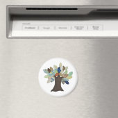 Silver Tree Magnet Magneet (Insitu (Vaatwasser))