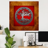 Silver Tree of Life Poster (Thuiskantoor)