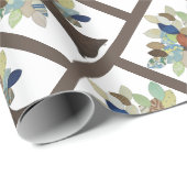 Silver Tree Wrapping Paper Cadeaupapier (Rol Hoek)