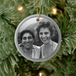 Silver Trim Photo Ornament