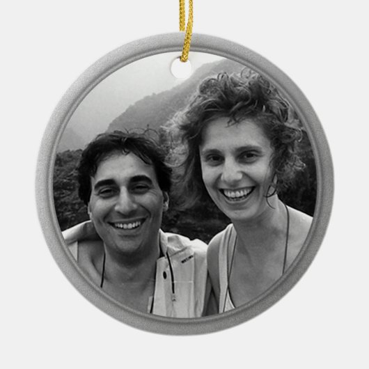 Silver Trim Photo Ornament (Voorkant)