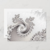 Silver Triple Twirl Briefkaart (Voorkant / Achterkant)
