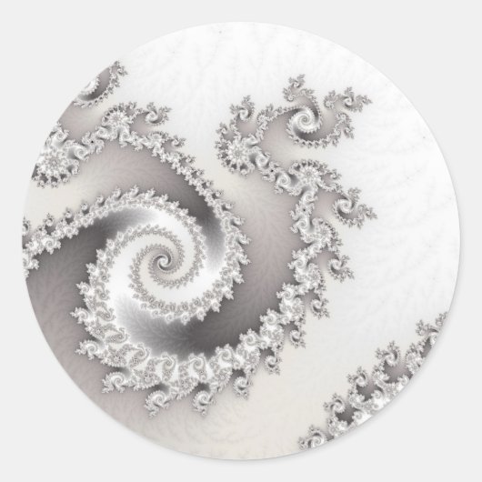 Silver Triple Twirl Stickers (Voorkant)