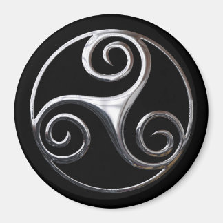 Silver Triskelion Magneet