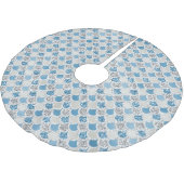 Silver Turquoise Pearl Glitter Mermaid Kerstboom Rok (Gekanteld)