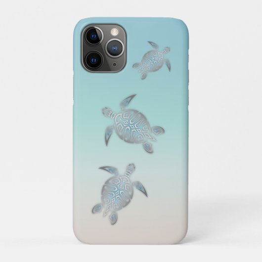 Silver Turtles Beach Style Case-Mate iPhone Case (Achterkant)
