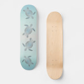 Silver Turtles Beach Style Skateboard (Voorkant)