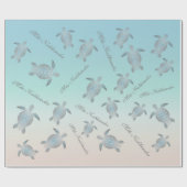 Silver Turtles | Mele Kalikimaka | Kerstmis Cadeaupapier (Vlak)