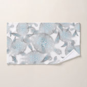 Silver Turtles  Pattern Nautical Bad Handdoek (Handdoek)