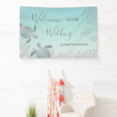 Silver Turtles Turquoise Beach Wedding Reception Spandoek (Insitu)