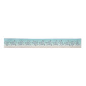 Silver Turtles Turquoise Maritime Nautical Elegant Lint (Voorkant)