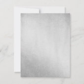 Silver Tuxedo Mannen 90th Birthday Party Invite Kaart (Achterkant)