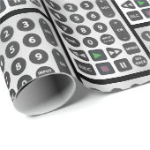 Silver-tv-controller Cadeaupapier (Rol Hoek)