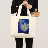 Silver Twinkle Angel Art Canvas tas (Voorkant (product))