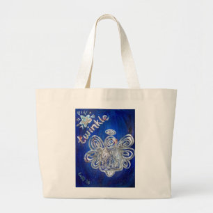 Silver Twinkle Angel Art Canvas tas