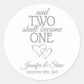 Silver Two Devient Un Stickers Mariage (Devant)