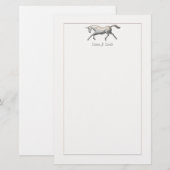 Silver Unicorn Briefpapier (Voorkant / Achterkant)