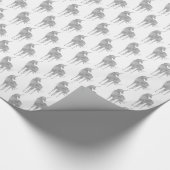 Silver Unicorn Cadeaupapier (Hoek)
