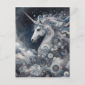 Silver Unicorn Collage  Briefkaart (Voorkant)