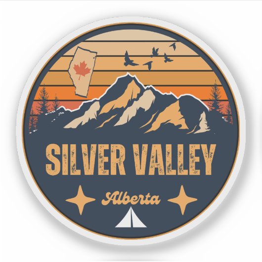 Silver Valley, Alberta Sticker (Voorkant)