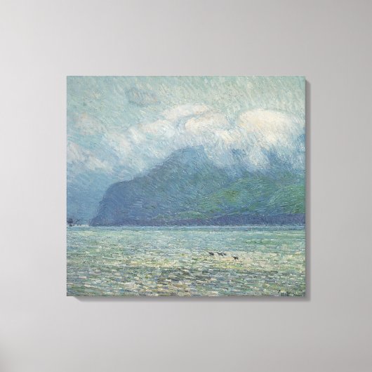 Silver Veil en Golden Gate van Childe Hassam Canvas Afdruk (Voorkant)