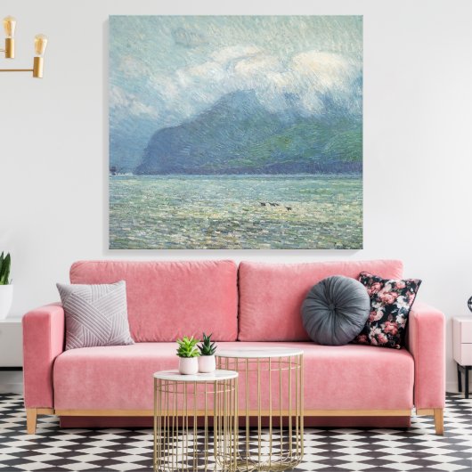 Silver Veil en Golden Gate van Childe Hassam Canvas Afdruk (Insitu (Woonkamer))