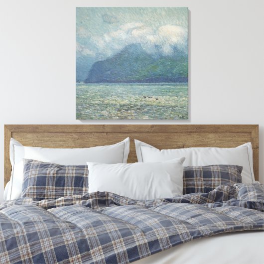 Silver Veil en Golden Gate van Childe Hassam Canvas Afdruk (Insitu (Slaapkamer))