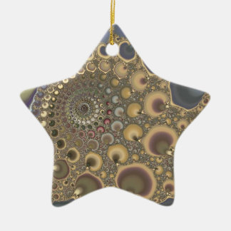 Silver Vein! Fractal Art Keramisch Ornament