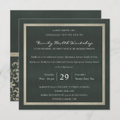 SILVER VELVET BLACK DAMASK CLASSIC WORKSHOP EVAL KAART (Voorkant / Achterkant)