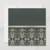 SILVER VELVET BLACK DAMASK CLASSIC WORKSHOP EVAL KAART (Achterkant)
