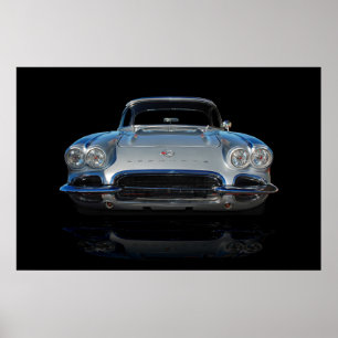 Silver vette poster