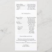 Silver Vines-programma Programma (Achterkant)