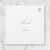 Silver Wedding Bedankjes Labels (Achterkant)