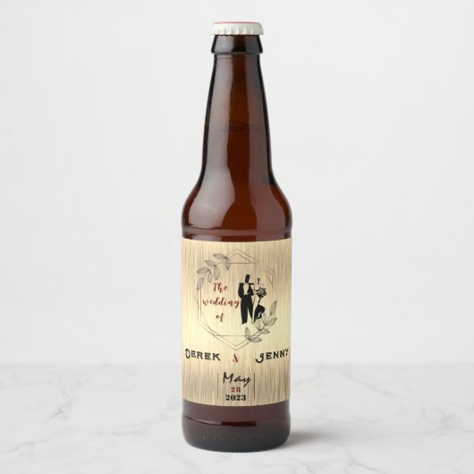 Silver Wedding Bier Etiket (Voorkant)