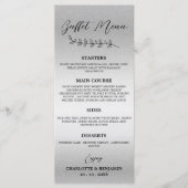 Silver Wedding Buffet Menu (Voorkant)
