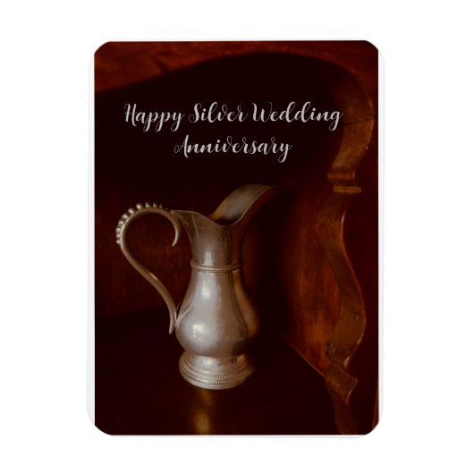 Silver Wedding Jubileum 25 jaar gefeliciteerd Magneet (Verticaal)