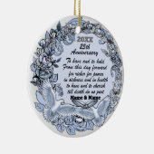 Silver Wedding Jubileum custom ornament (Rechts)