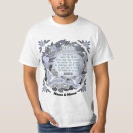 Silver Wedding Jubileum Custom T-shirt