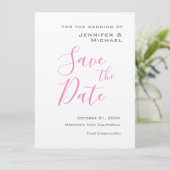 Silver Wedding Professional Minimalist Modern Save The Date (Staand voorkant)