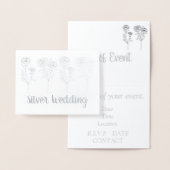 Silver Wedding Uitnodiging (Display)