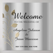 Silver Wedding Welcome Poster (Voorkant)
