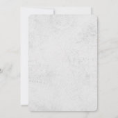 Silver Wereldkaart Destination Wedding Invitation Kaart (Achterkant)