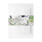 Silver White Anemone Gold Geometric Weddenschap Uitnodigingen Wikkel (Voorkant Voorbeeld)