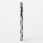 Silver White Carbon Fibre Print Case-Mate iPhone Case (Achterkant/links)