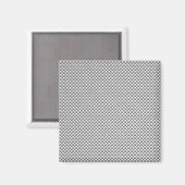 Silver White Carbon Fibre Print Magneet (Voorkant / Achterkant)